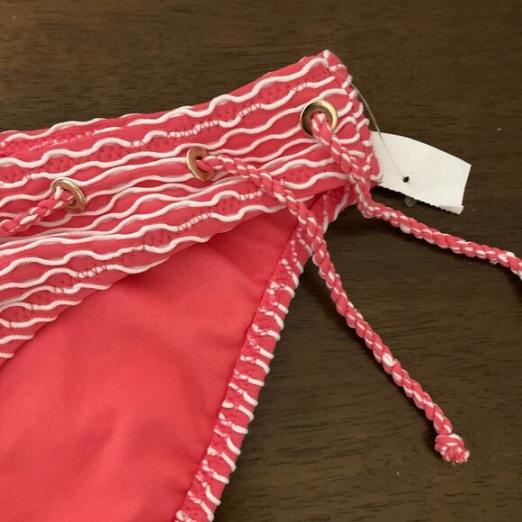 NWT Jessica Simpson Pink Swim Suit Size M Tankini Top Built in Bra Modest Cover - Picture 13 of 14